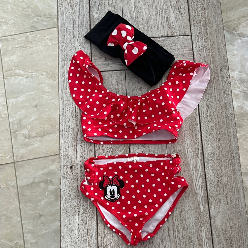 Disney Red Polka Dot Minnie Mouse Bikini